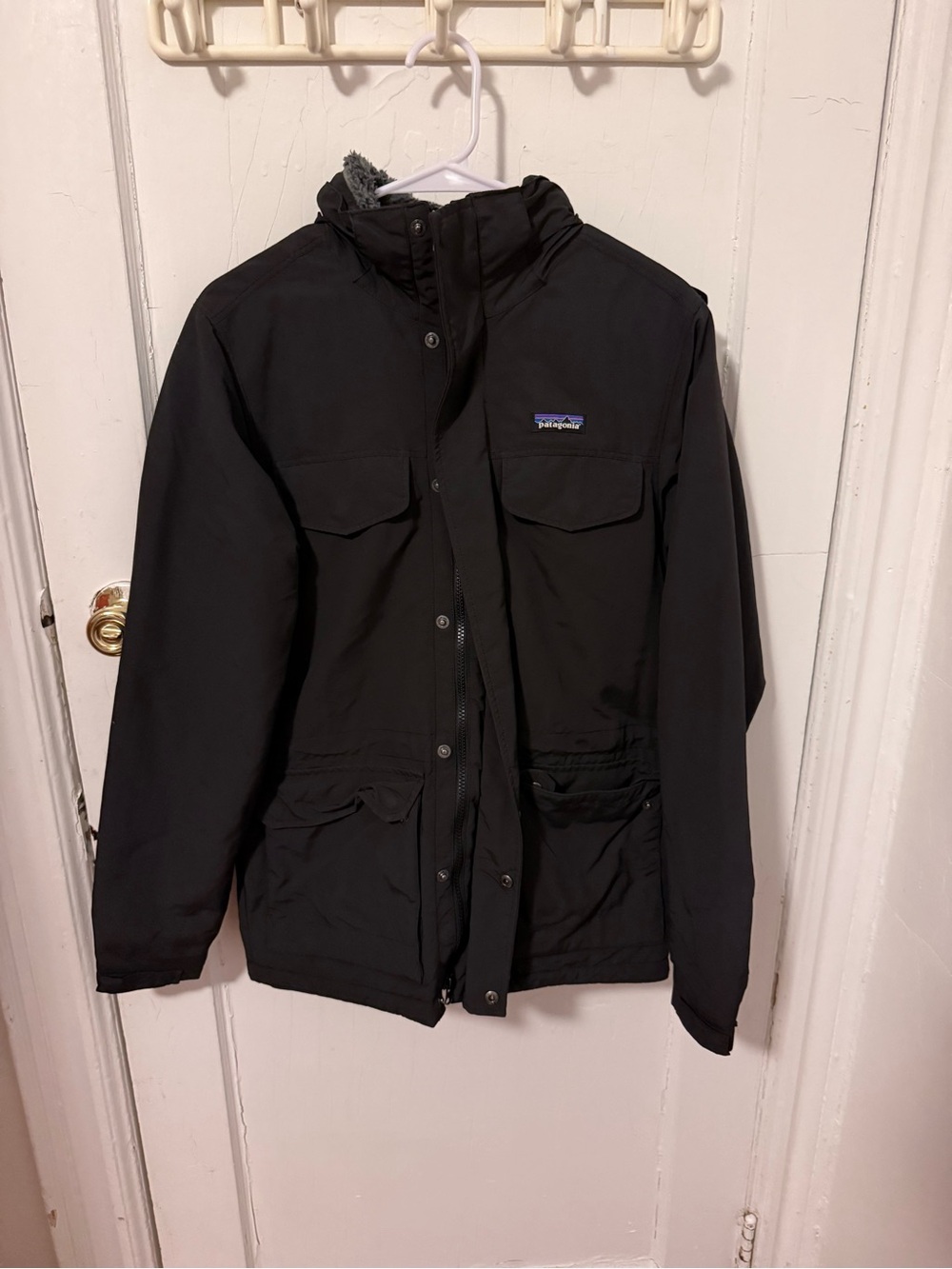 Patagonia Black Hooded Field Jacket